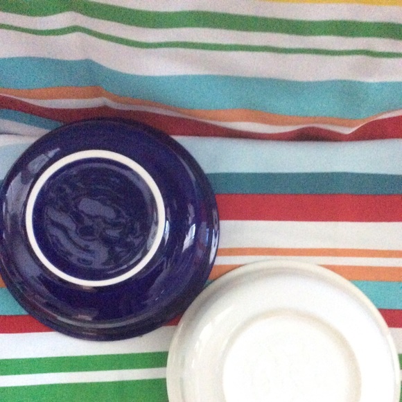 Fiestaware Pair of Soup Bowls Cobalt Blue & white - Picture 5 of 14
